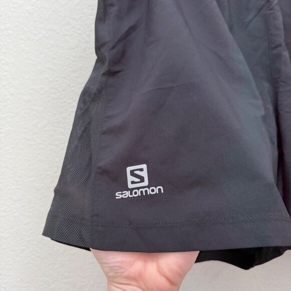 Salomon Agile Black Mesh Lined Athletic Running Shorts 371195 Mens size XXL - Picture 3 of 13